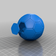 opened ball home containers 3d print model - Mito3D