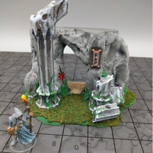 openforge - cavern entrance set piece game toy accessories wargaming pathfinder nsfw miniatures dungeons dragons dnd 28mm 3d print model - Mito3D