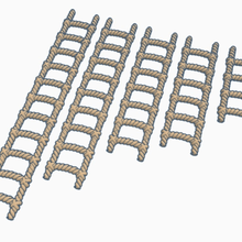 openforge - rope ladder 28mm game games 3d print model - Mito3D