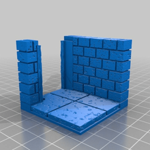 openforge 20 cut stone wall angle square door dnd tiles dungeon opendungeontiles openforge2 openlock pathfinder rpg scatter terrain tabletop tile wargame wargaming toy_game_accessories 3d print model - Mito3D