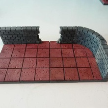 openforge cut stone broken wall game cutstone dnd terrain tile tiles toy 3d print model - Mito3D
