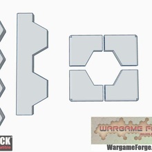 openlock verhexen Fliese Spiel Tafel Rahmen Battletech Terrain Karte 3d print model - Mito3D