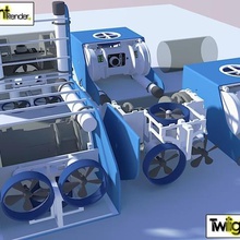 openrov robot sottomarino gadget esplorare sketchup robotica 3d print model - Mito3D