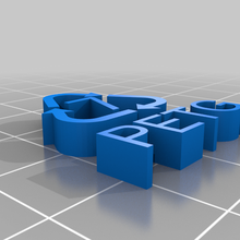 openscad raccolta differenziata simbolo biblioteca rinfrescato 3d print model - Mito3D
