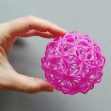 openwork sphere various open work unsupported without support 3d print model - Mito3D