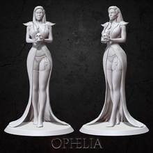 ophelia oyun poster seksi yetişkin kadın vampir necromancer dungeons ejderhalar iskelet kafatası karanlık fantezi Gotik kötü canavar ölü ölüm Tanrı tanrıça 3d print model - Mito3D