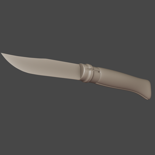 opinel dobrando faca lâmina arma cozinha tabela bolso jardim ferramenta 3d print model - Mito3D