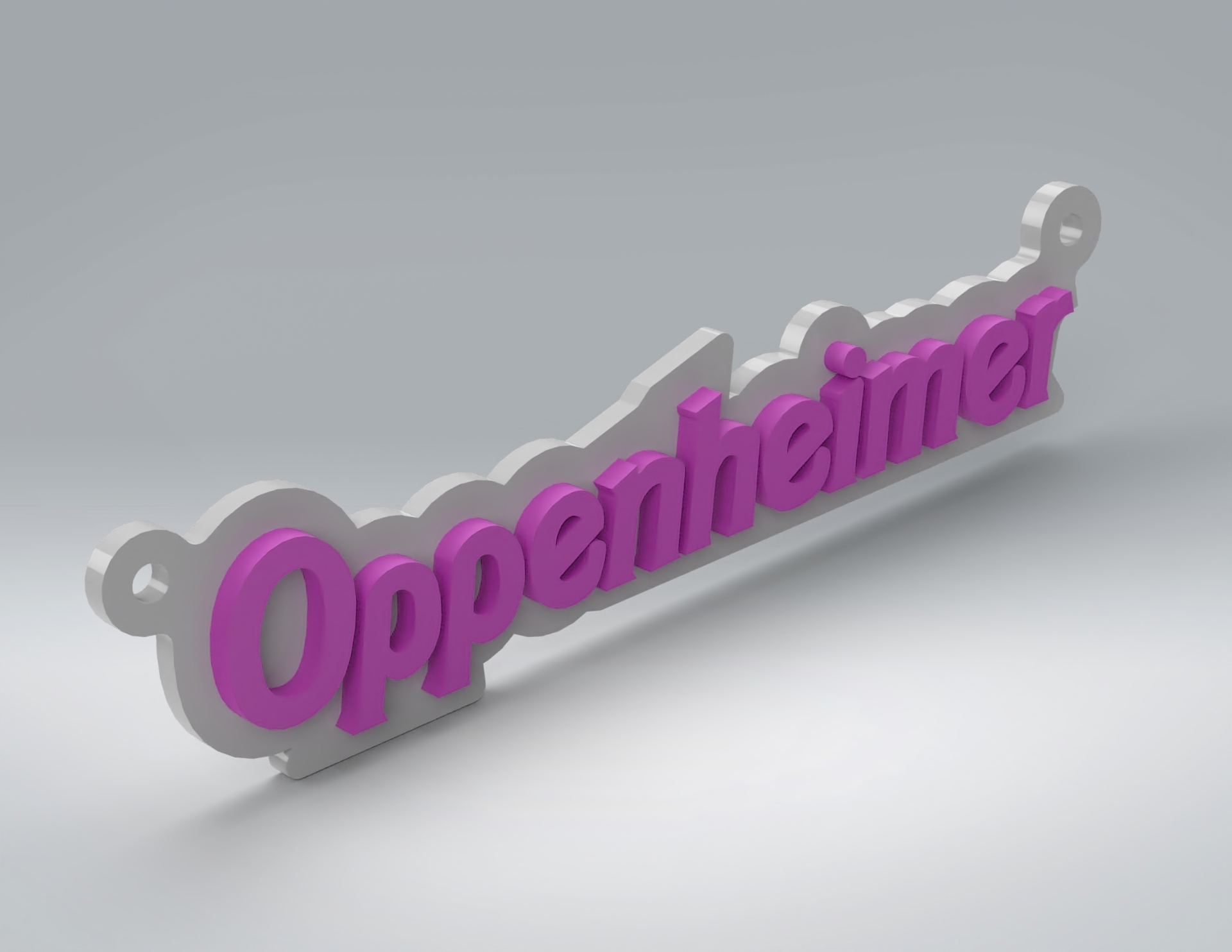 Oppenheimer collar Barbie pendientes aros barby barbi llavero impresión sitio apoya juguetes película 3D print model - Mito3D