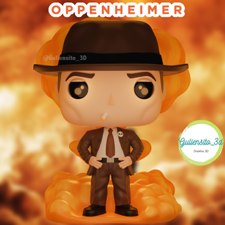 oppenheimer funko pop explosion nuclear movie 3d print model - Mito3D