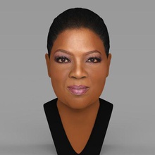 oprah winfrey bust ready full color 3d printing gadget hollywood character celebrity oscars actress figurine miniature sculpture statue 3d print model - Mito3D