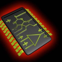 opration Verstärker-chip Natrium-pentobarbital - schön Aussehen transistor Schmuck 3d print model - Mito3D