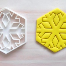 optimized snowflake cookie cutter tool christmas 3d print model - Mito3D
