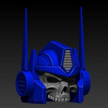 optimus prime cráneo art el robot los transformadores autobots 3d print model - Mito3D
