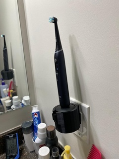 orab io séries 9 mur sortie monter oral brosse dents titulaire soutien salle bains 3d print model - Mito3D