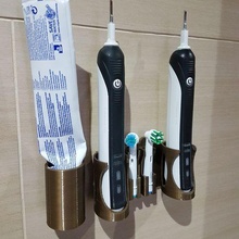 Oral Zahnbürste Halter Unterstützung Zahnpasta Kunst 3d print model - Mito3D