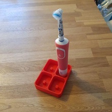 oral B cepillo dientes soporte b eléctrico almacenamiento cocina bonito 3d print model - Mito3D