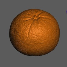 naranja escaneo 3d casa Escaneo de la fruta rangevision scan sinaasappel alimentos bebidas 3d print model - Mito3D