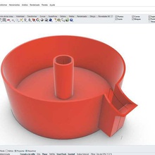 laranja extração de recipiente gadget extrator suco receptáculo 3d print model - Mito3D