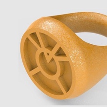 naranja linterna anillo larfleeze Moda cuerpo disfraz 3d print model - Mito3D
