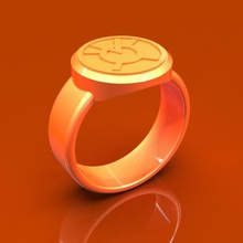 orange lantern bijoux cosplay de l'anneau green 3d print model - Mito3D