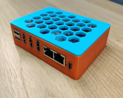 orange pi 5 plus case protective plastic enclosure raspberry 3d print model - Mito3D
