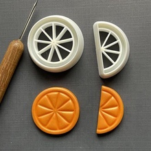 orange slice combined stamp cutter 3d print model - Mito3D