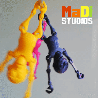 orangutan baby Art monkey articulate printinplace madistudios zlay toy 3d print model - Mito3D