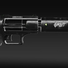 orbit- model revolver fashion rotate cosplay gun weapon cool toy awesome fun design sleek 3d print model - Mito3D