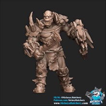 orc 2 game rpg dnd tabletop wargaming warrior fighter 3d print model - Mito3D