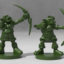 orc archers game dnd miniature dungeons dragons ork tabletop wargaming warhammer toy accessories 3d print model - Mito3D