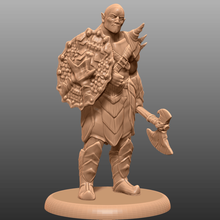 orc barbarian - tabletop miniature game beast critical role dnd dungeons dragons fantasy gaming gloomhaven humanoid mini pathfinder rpg warhammer toy 3d print model - Mito3D