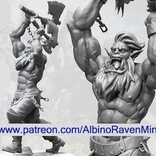 orc berserk fantasy fantsy miniature scalemodel sildier warhammer 3d_printing 3d print model - Mito3D
