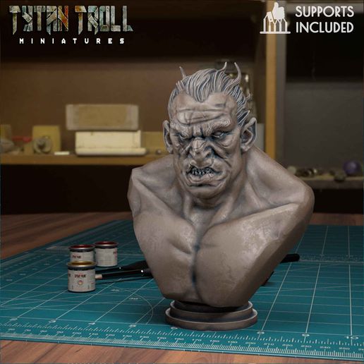 orco fallimento pre supported 3D print model - Mito3D