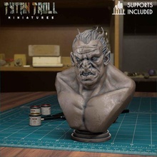 orc buste pre supported 3d print model - Mito3D