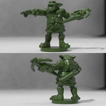 orc crossbow sergeant game dnd miniature dungeons dragons miniatures tabletop wargaming toy accessories 3d print model - Mito3D