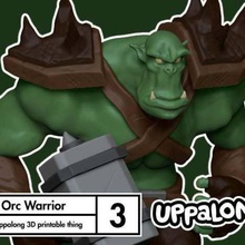 orc-hammer große Axt Spiel Spiele tabletop roleplaying game dungeons dragons 3d print model - Mito3D