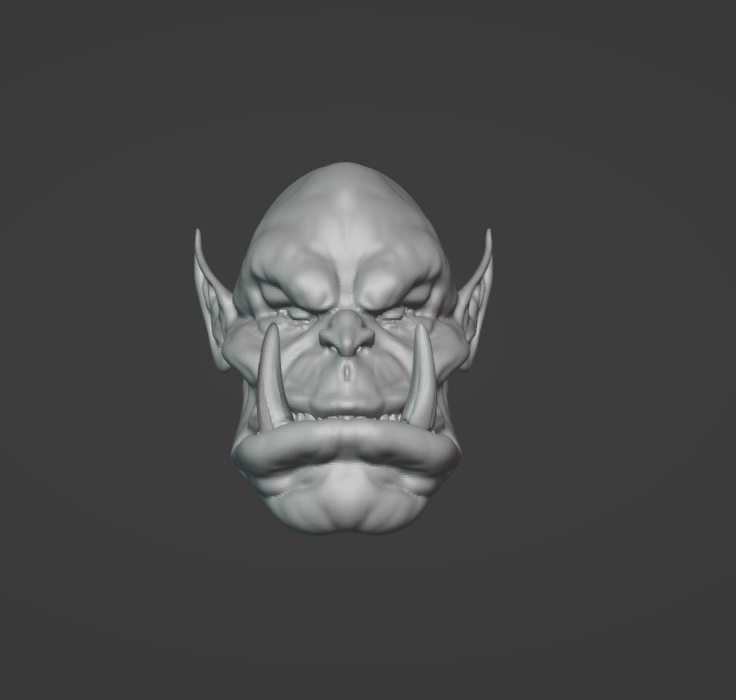 Ork Kopf Spiel Monster Zahlen Benutzerdefiniert 3D print model - Mito3D
