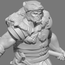 orc paladin game dnd fantast fighter minature pathfinder roleplay roleplaying wargame warrior toy 3d print model - Mito3D