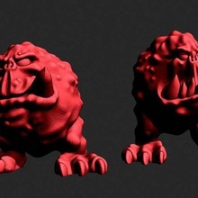orc pet hoppers game 40k alien boing goblin monster squig warhammer toy 3d print model - Mito3D
