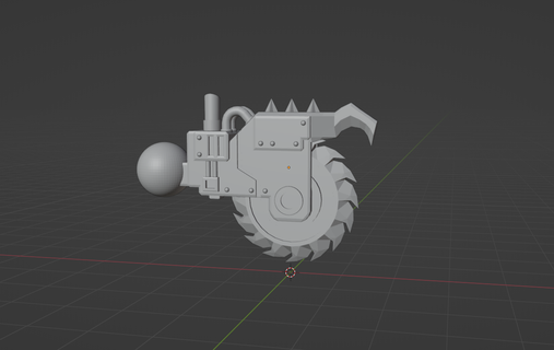 orc saw claw hand 3d print model - Mito3D