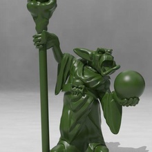 orc shaman game dd dnd dungeons dragons figure miniature miniatures tabletop wargaming toy accessories 3d print model - Mito3D
