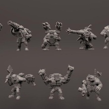orc specialists sneaky boys team 3d print model - Mito3D