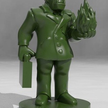 orc street mage game miniature miniatures shadowrun tabletop toy accessories 3d print model - Mito3D