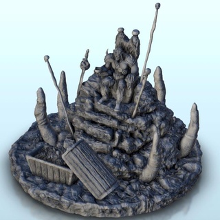 orc throne treasure chest 1 - troll warhammer resin age sigmar figures 28mm 32mm 15mm figure creature ork thumbnails scenery wargame game land dungeon fantasy games accessories 3d print model - Mito3D