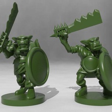 orc troopers game dd dnd dungeons dragons miniature tabletop gaming wargaming toy accessories 3d print model - Mito3D