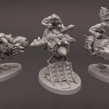 orc Véhicules agression gyro moteurs 3d print model - Mito3D