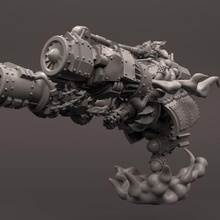 orc vehicles flying dual engine bomber 3d print model - Mito3D