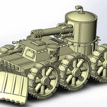 orc wagon game 40k warhammer grot tank orcish tabletop gaming vagon warhammer40k 40000 fantasy games 3d print model - Mito3D