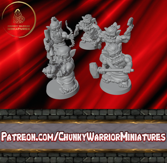 orc warband orcs barbarians barbarian tabletop gaming wargaming miniature miniatures figurines dnd 3d print model - Mito3D