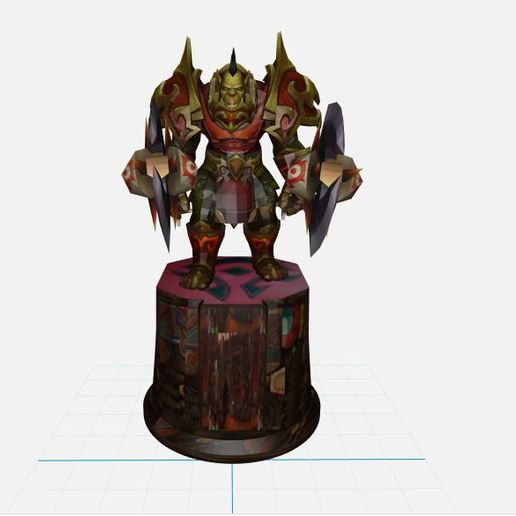 orc warrior wow horde atheros orgrimmar game 3D print model - Mito3D
